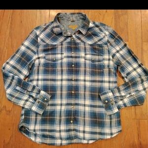 Jachs Girlfriend Comfort Stretch Plaid Flannel Bea Shirt